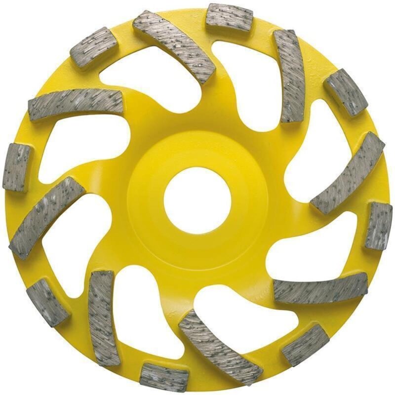 Schleiftopf Uni - Allround - yellow 125 mm